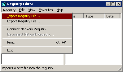 registry editor