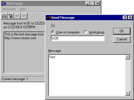 send message